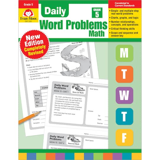 Daily Word Problems Math, Grade 5 By Evan-Moor Educational Publishers | Michaels®
